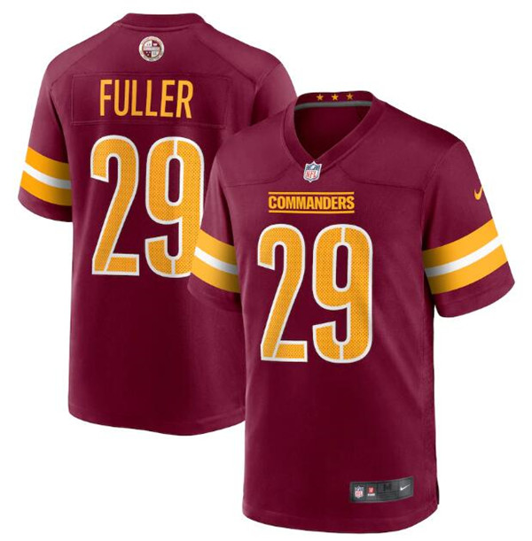Men & Women & Youth Washington Commanders 29 Kendall Fuller 2022 Burgundy Game Stitched Jersey